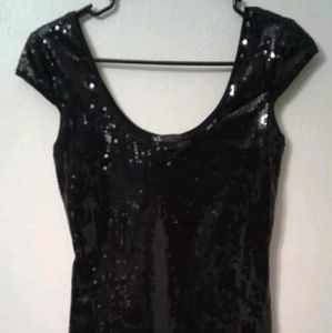 Authentic Womens Black Sequin Armani Exchange S
